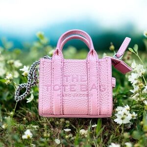 Marc Jacobs Pink Mini Tote Bag charm